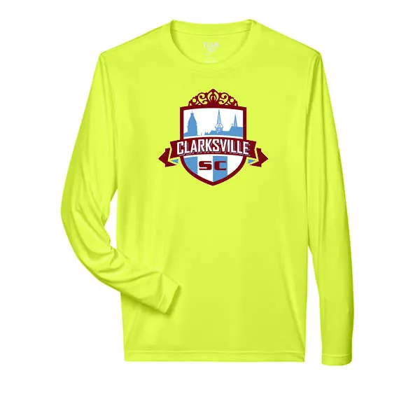 Team 365 Zone Performance Long Sleeve Shirts Clarksville Spirit Wear