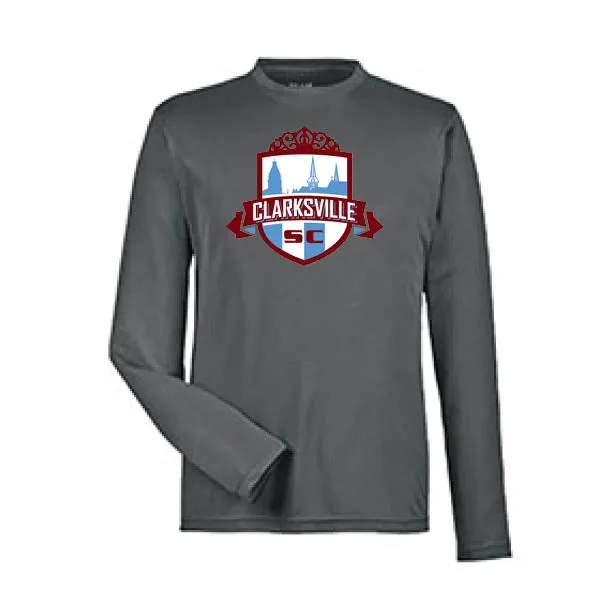 Team 365 Zone Performance Long Sleeve Shirts Clarksville Spirit Wear