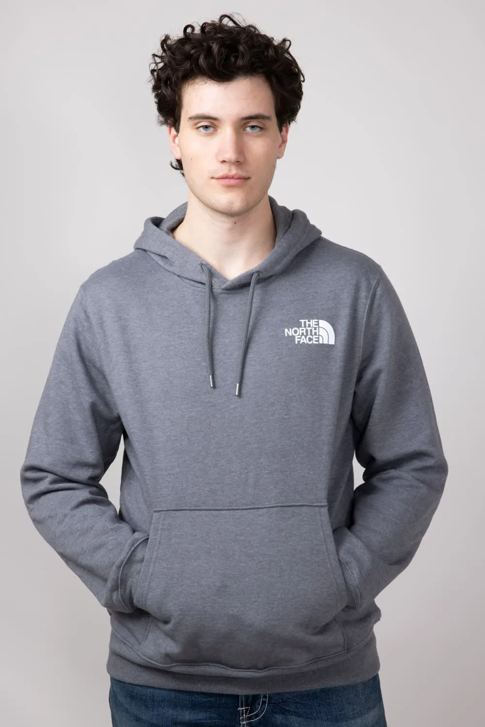 The North Face Box Logo Hoodie for Men in Grey | NF0A7UNS-8E0-GRY