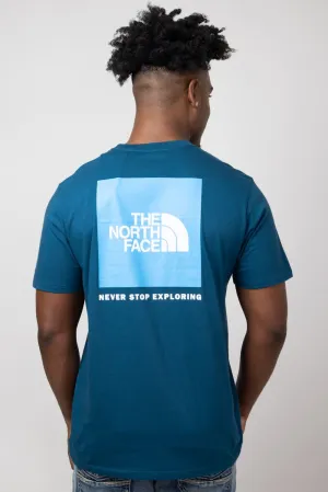 The North Face Box NSE T-Shirt for Men in Midnight Petrol | NF0A812H-1NO-NVY