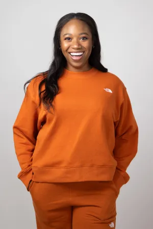 The North Face Evolution Fleece Sweatshirt for Women in Earthen Copper | NF0A88ZX-1I0