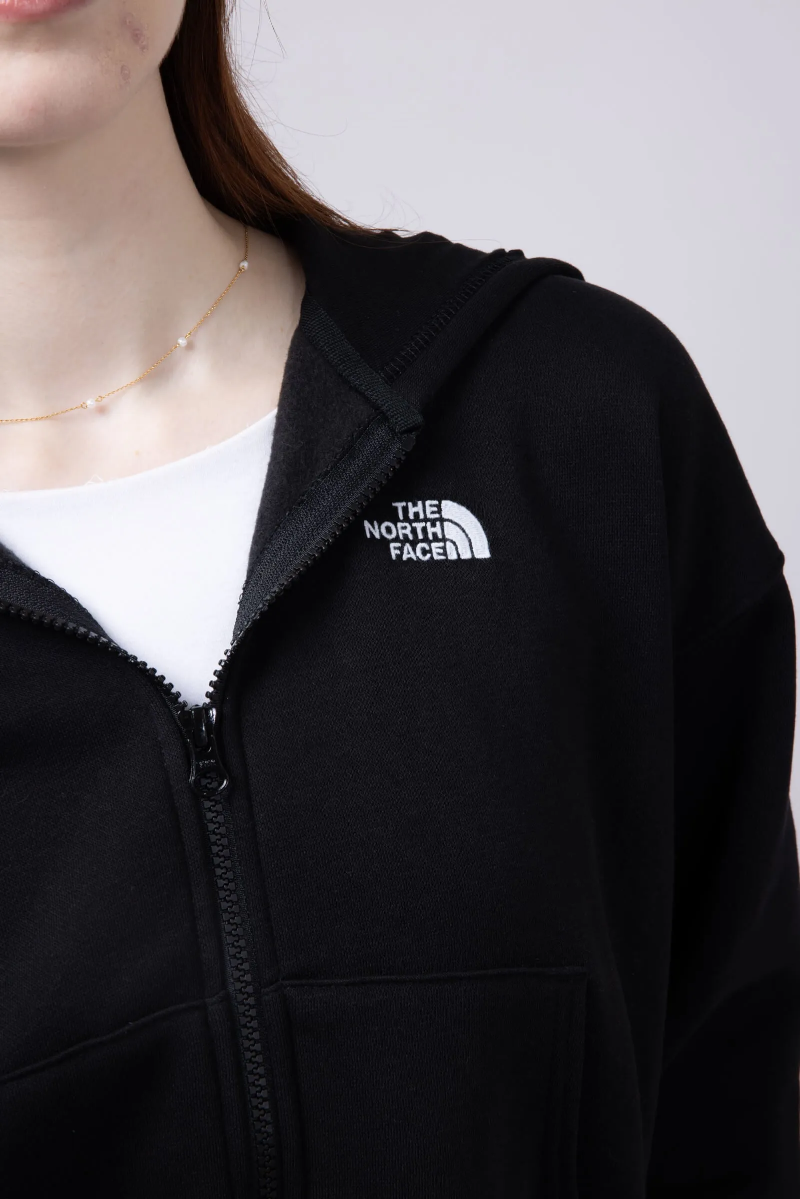 The North Face Evolution Full Zip Hoodie for Women in Black | NF0A8812-4H0