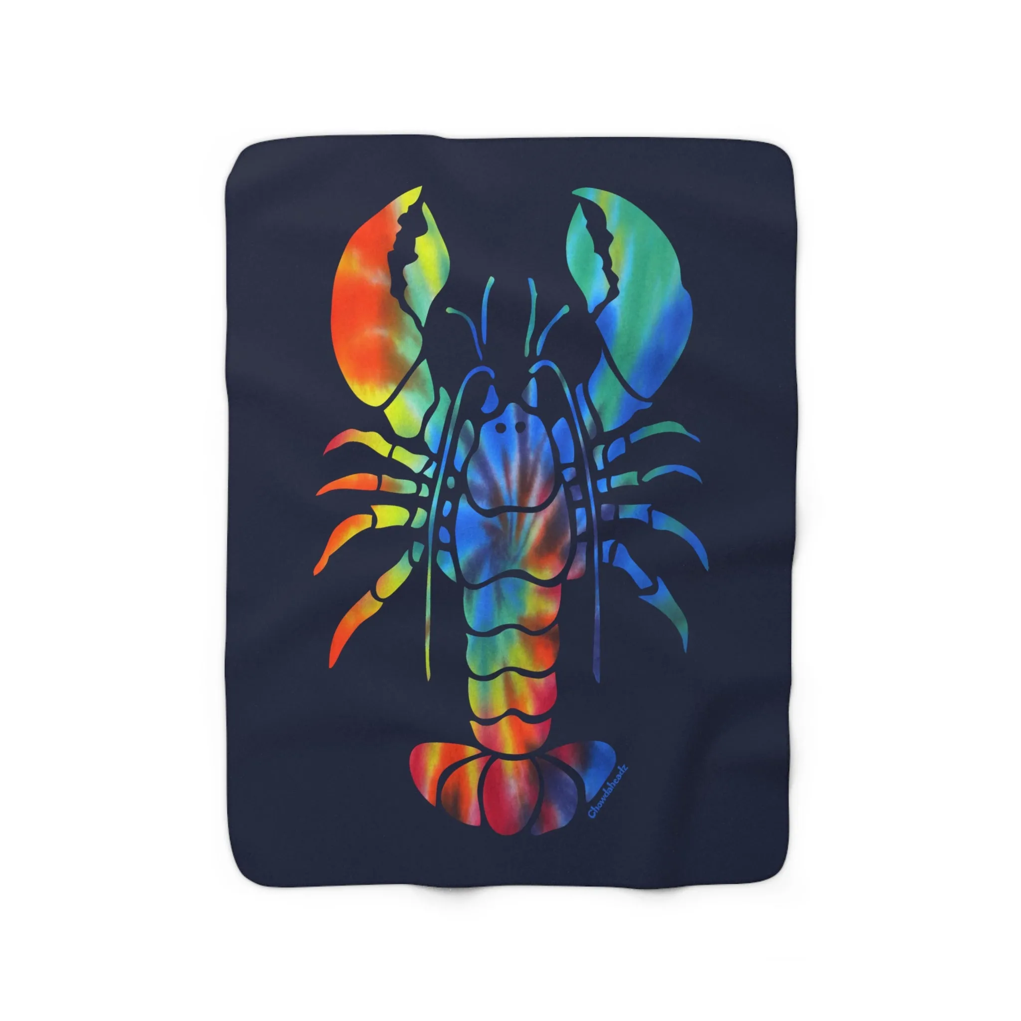 Tie Dye Lobstah Sherpa Fleece Blanket