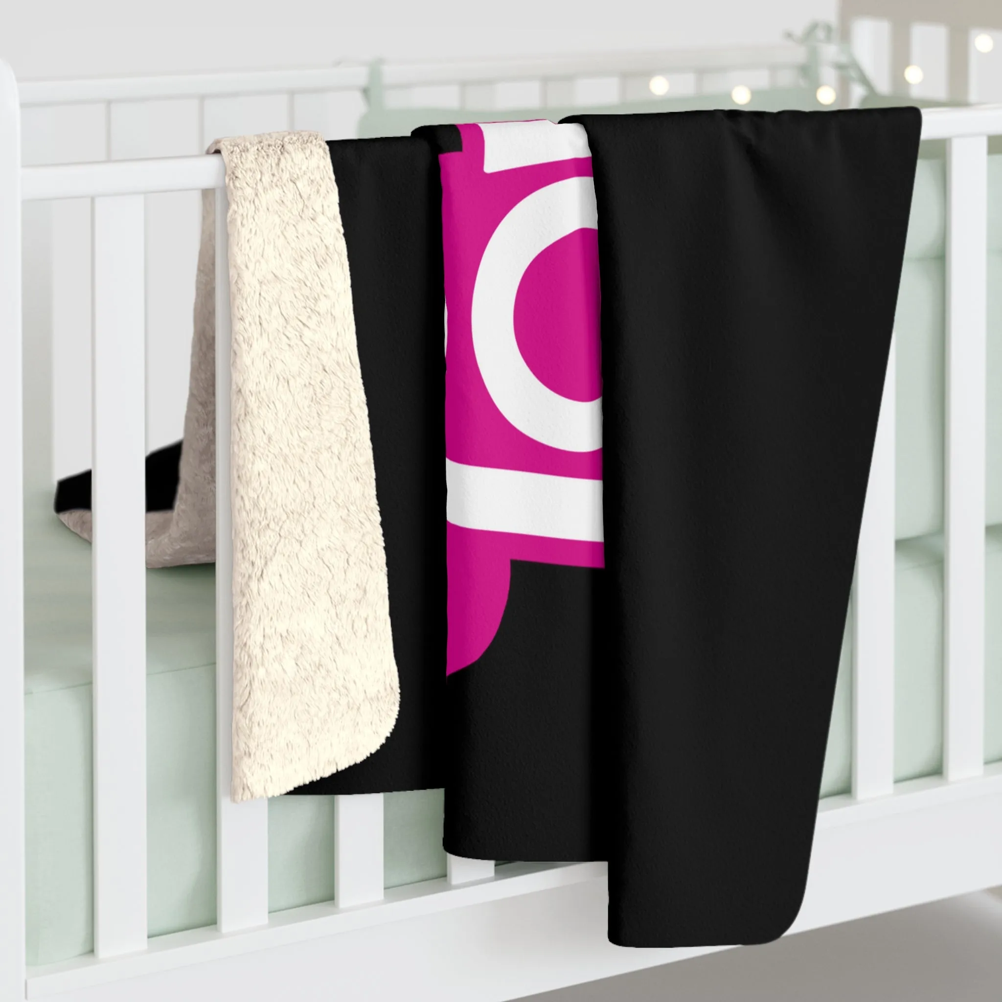 Townie Pink Logo Sherpa Fleece Blanket