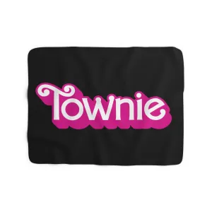 Townie Pink Logo Sherpa Fleece Blanket