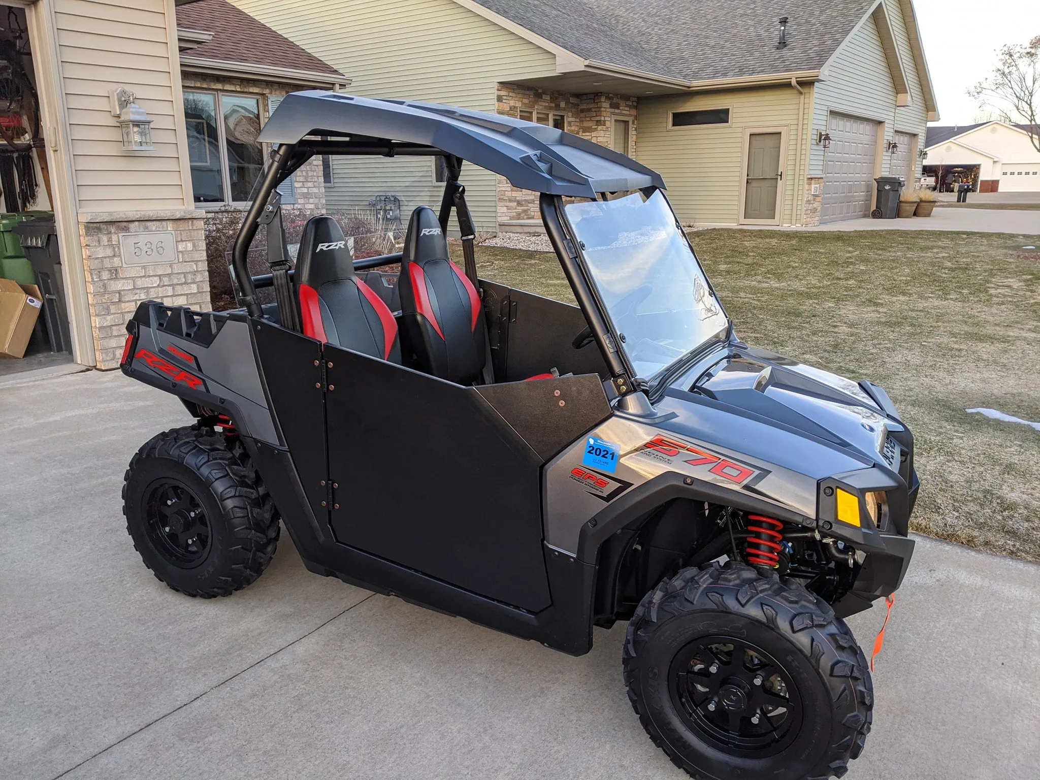 Trail Armor RZR 800, RZR 570, RZR 800 S, RZR XP 900, RZR 800 XC, RZR S 570 Door Debris Shields SLIMLINE