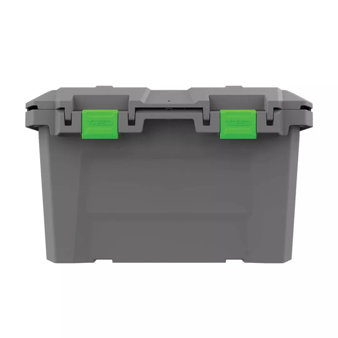 Tred 50-40 Storage Box 65L Mid Grey With Green