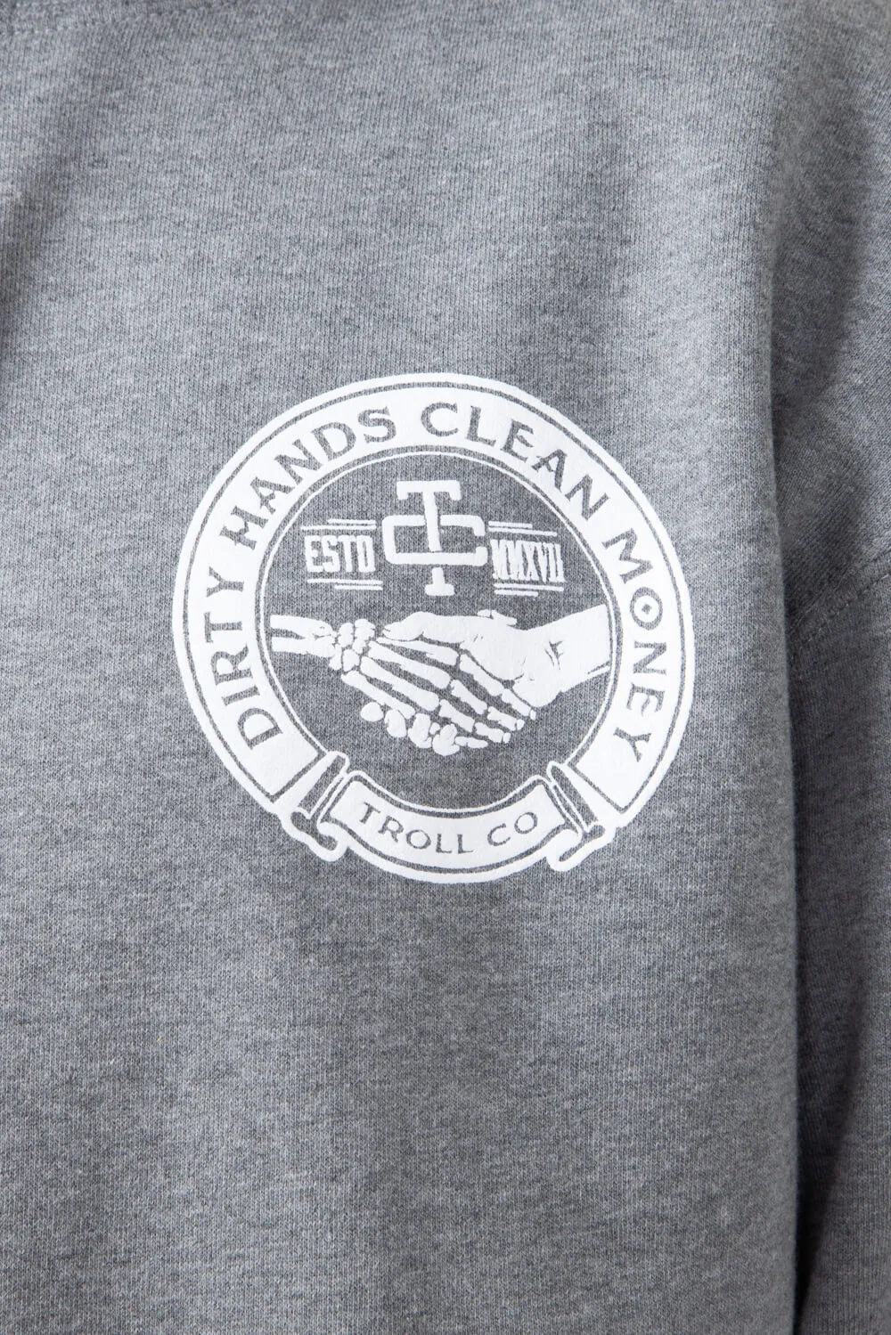 Troll Co. Haggler Hoodie for Men in Gun Metal Grey | TC1637-GUNMETAL