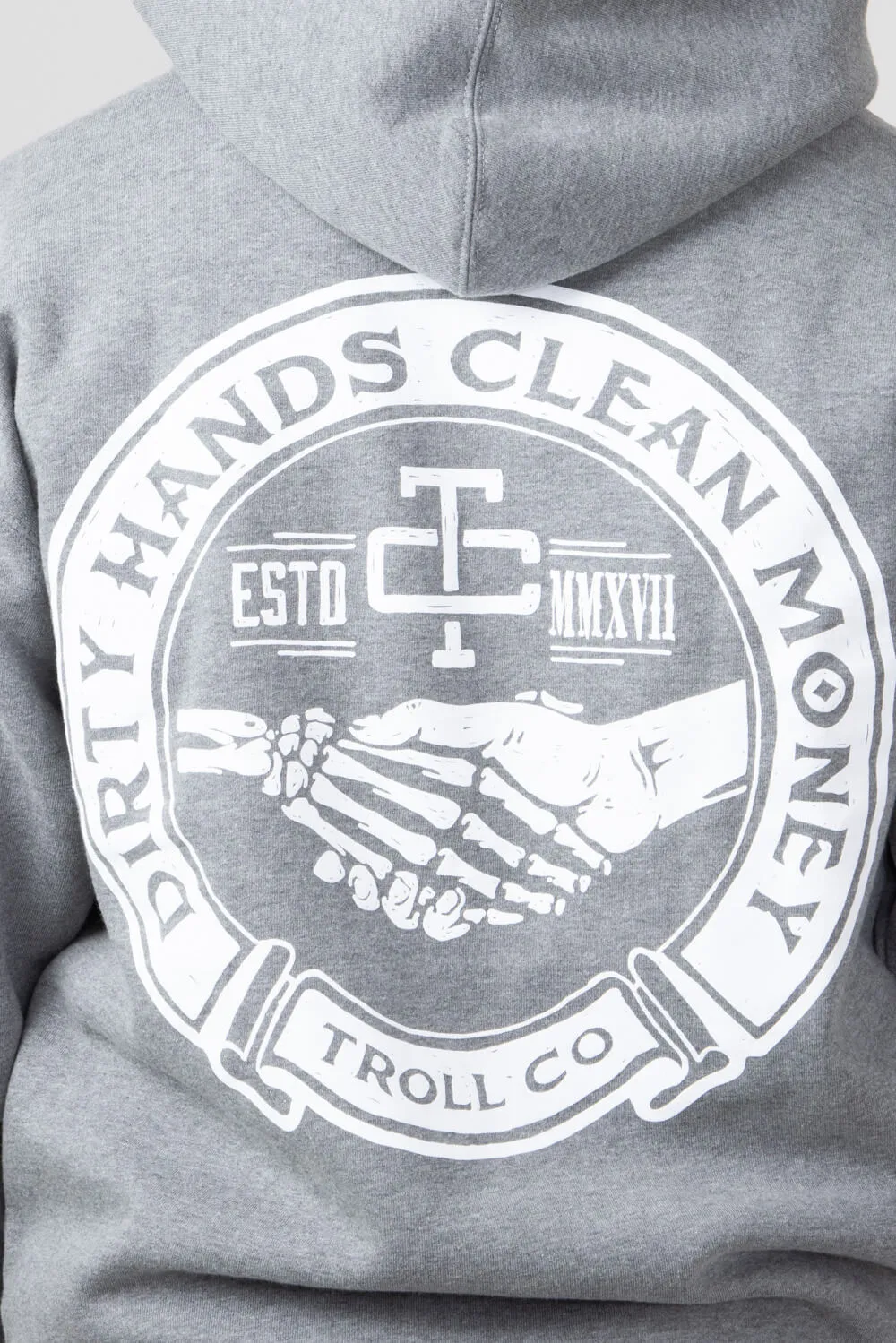 Troll Co. Haggler Hoodie for Men in Gun Metal Grey | TC1637-GUNMETAL