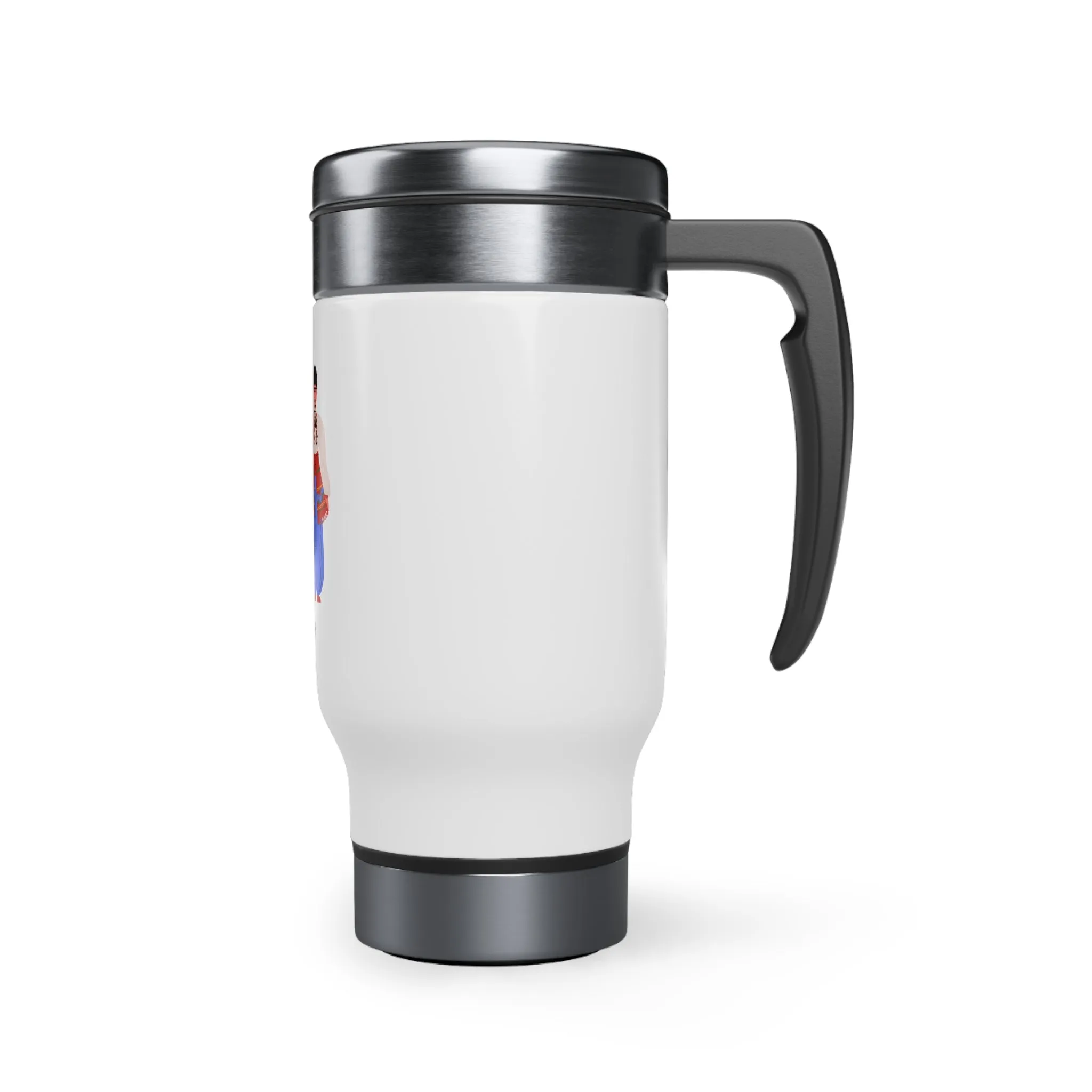 Ukraine Stainless Steel Travel Mug with Handle, 14oz
