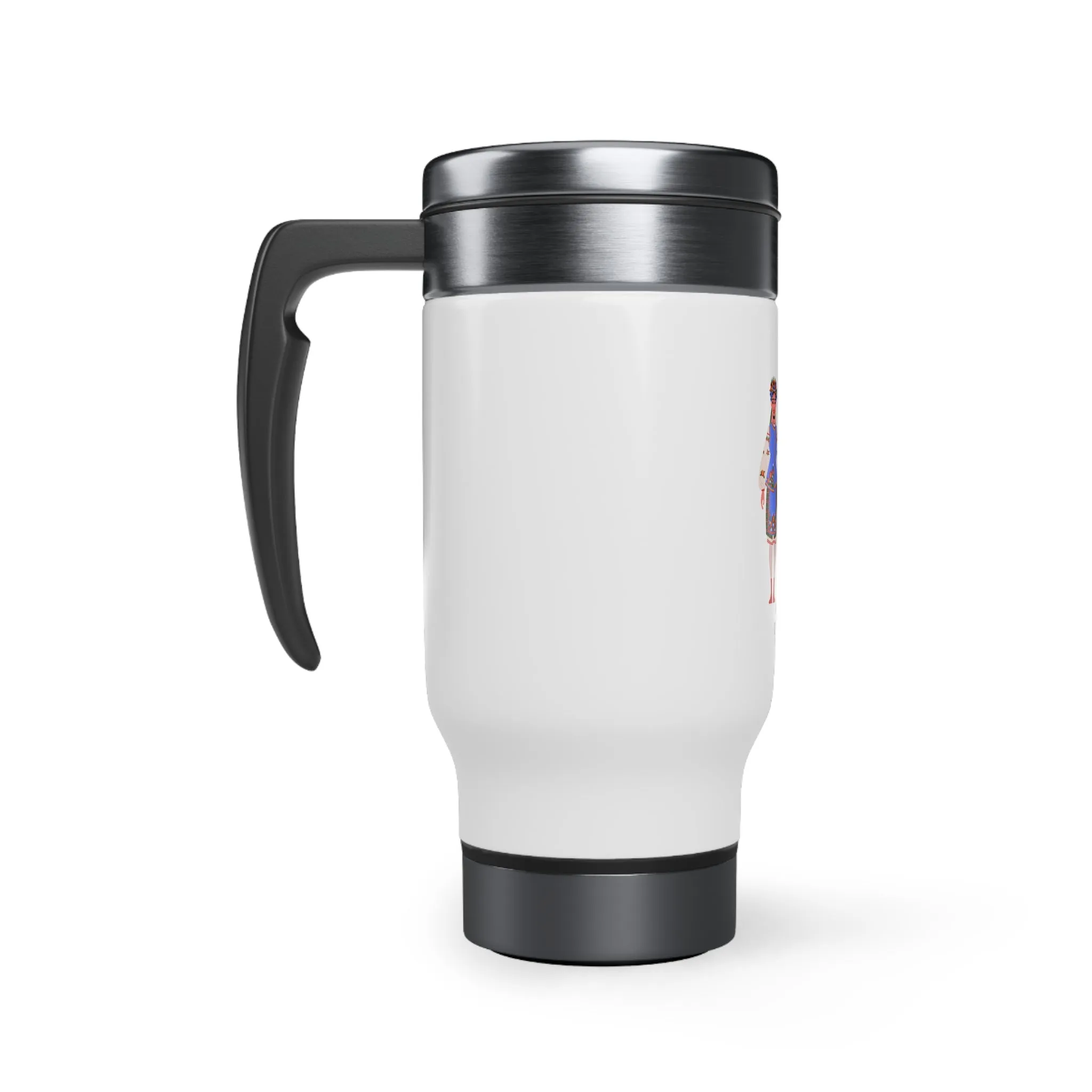 Ukraine Stainless Steel Travel Mug with Handle, 14oz