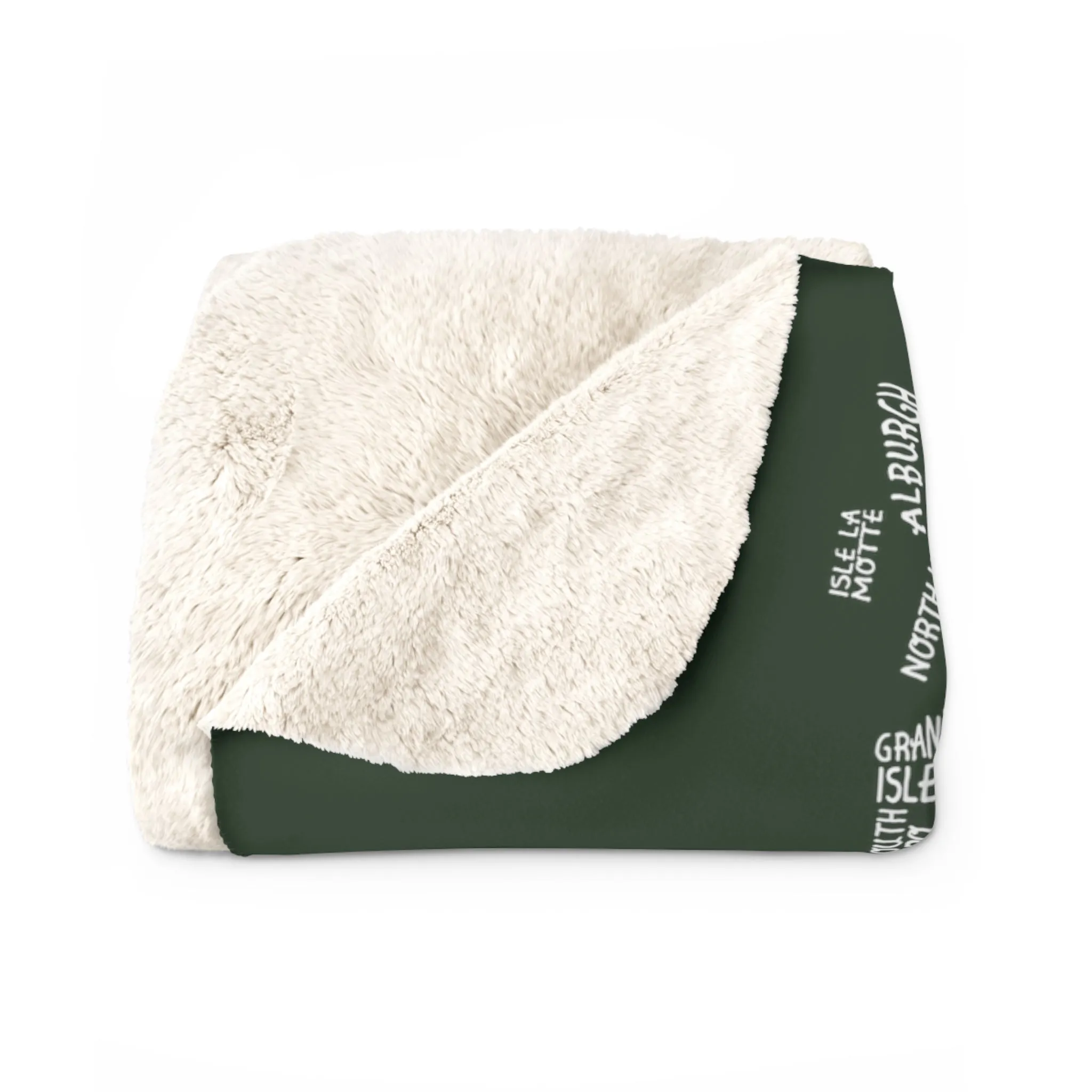 Vermont Cities & Towns Sherpa Fleece Blanket