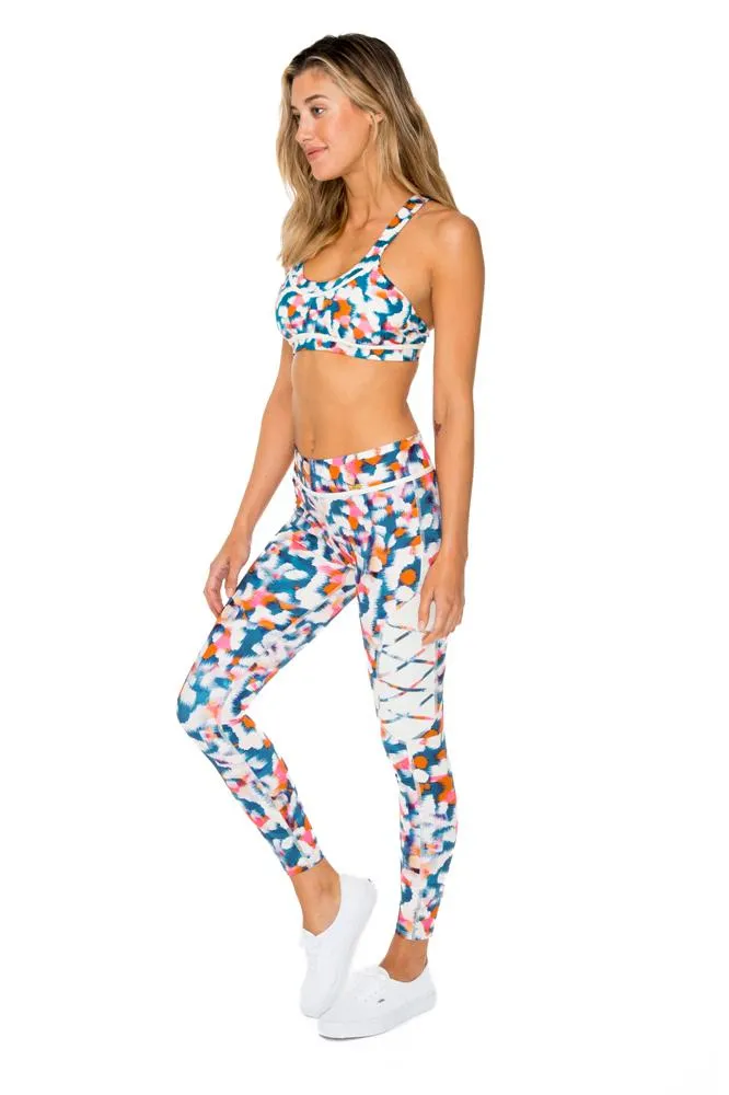 VIA BLANCA - Laced Panel Skinny Legging