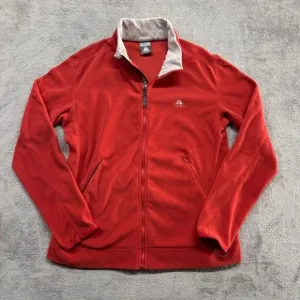 Vintage Nike ACG Full Zip Fleece Sweater Womens XL Red Therma Fit Swoosh Outdoor