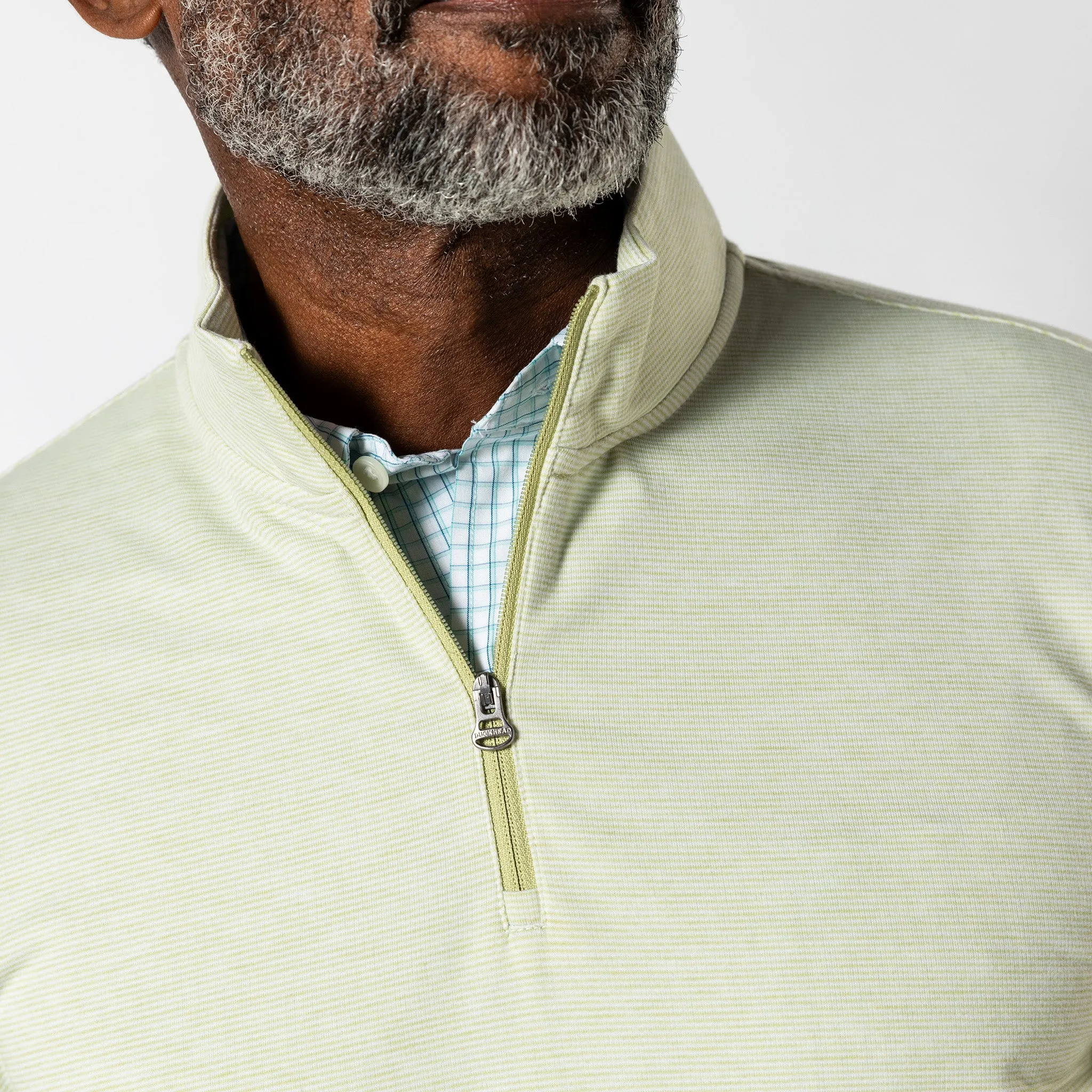 Wakeman Stripe Performance 1/4 Zip Pullover