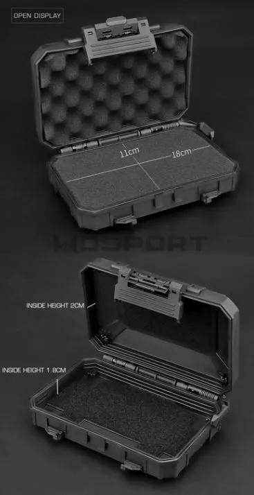 Waterproof Molle tactical gear case - Black