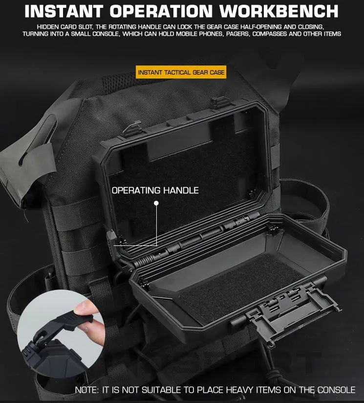 Waterproof Molle tactical gear case - Black