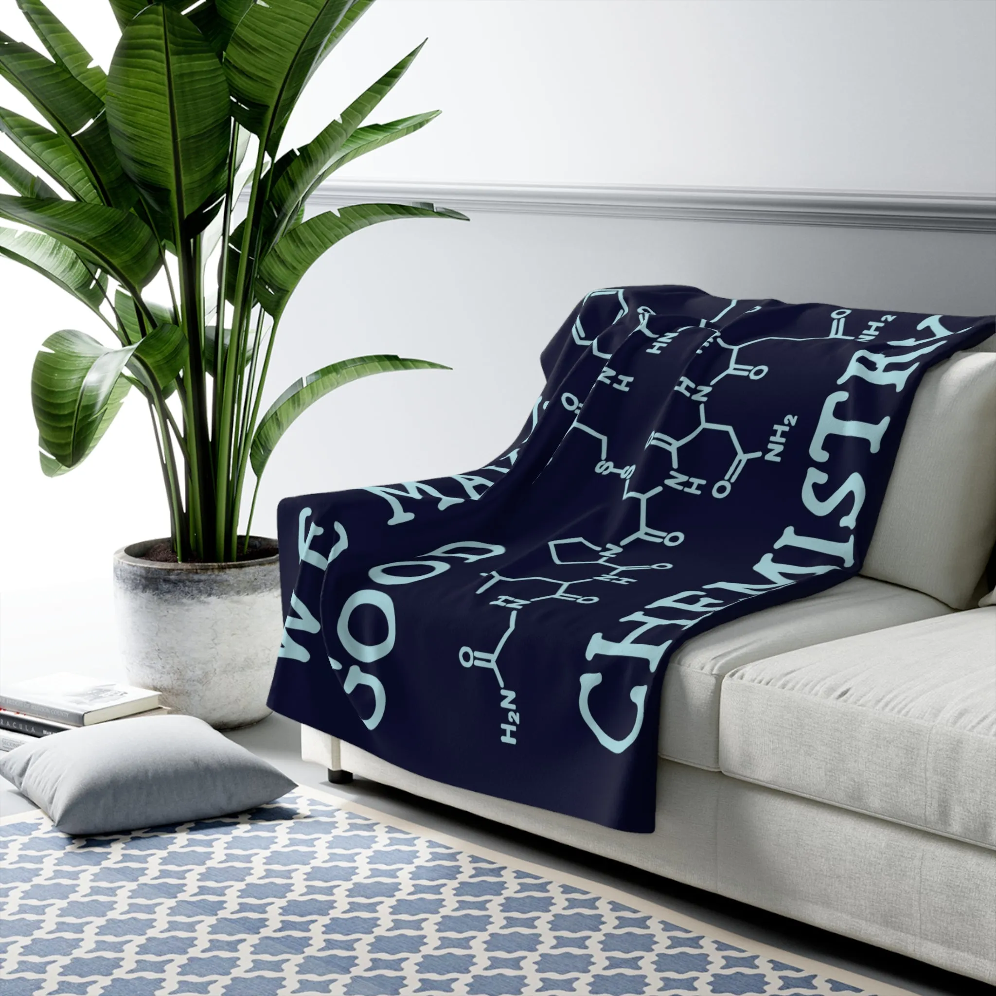 We Make Good Chemistry Sherpa Fleece Blanket
