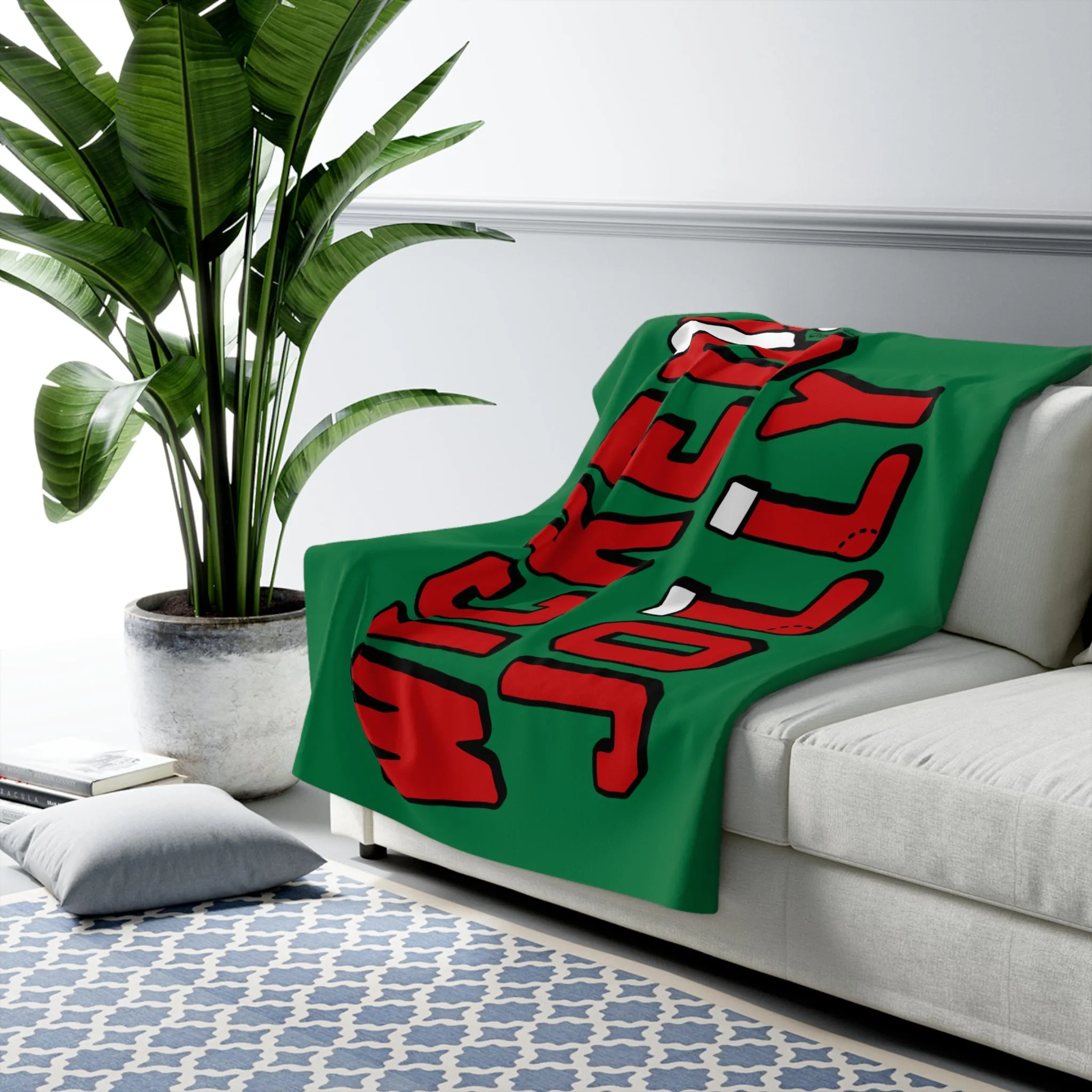 Wicked Jolly Sherpa Fleece Blanket
