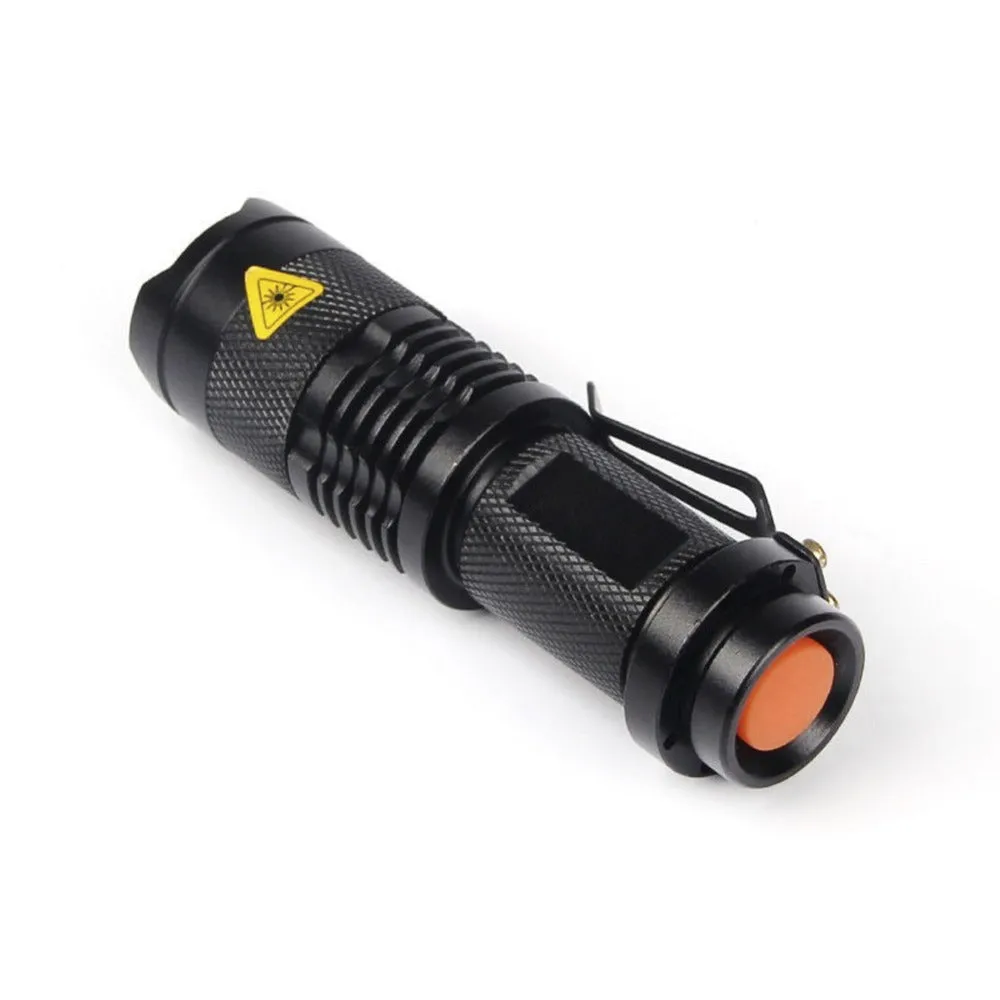 Zoomable Led Ultra Violet Flashlight Torch Light