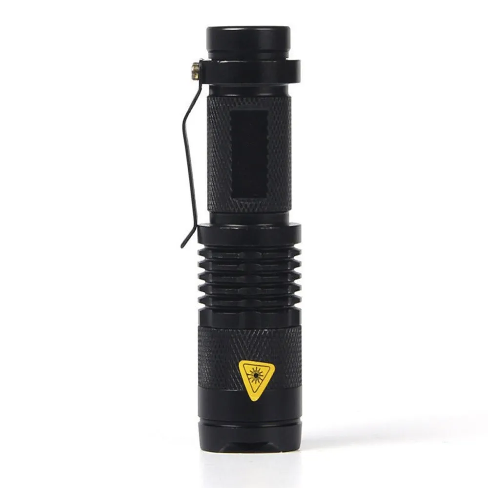 Zoomable Led Ultra Violet Flashlight Torch Light