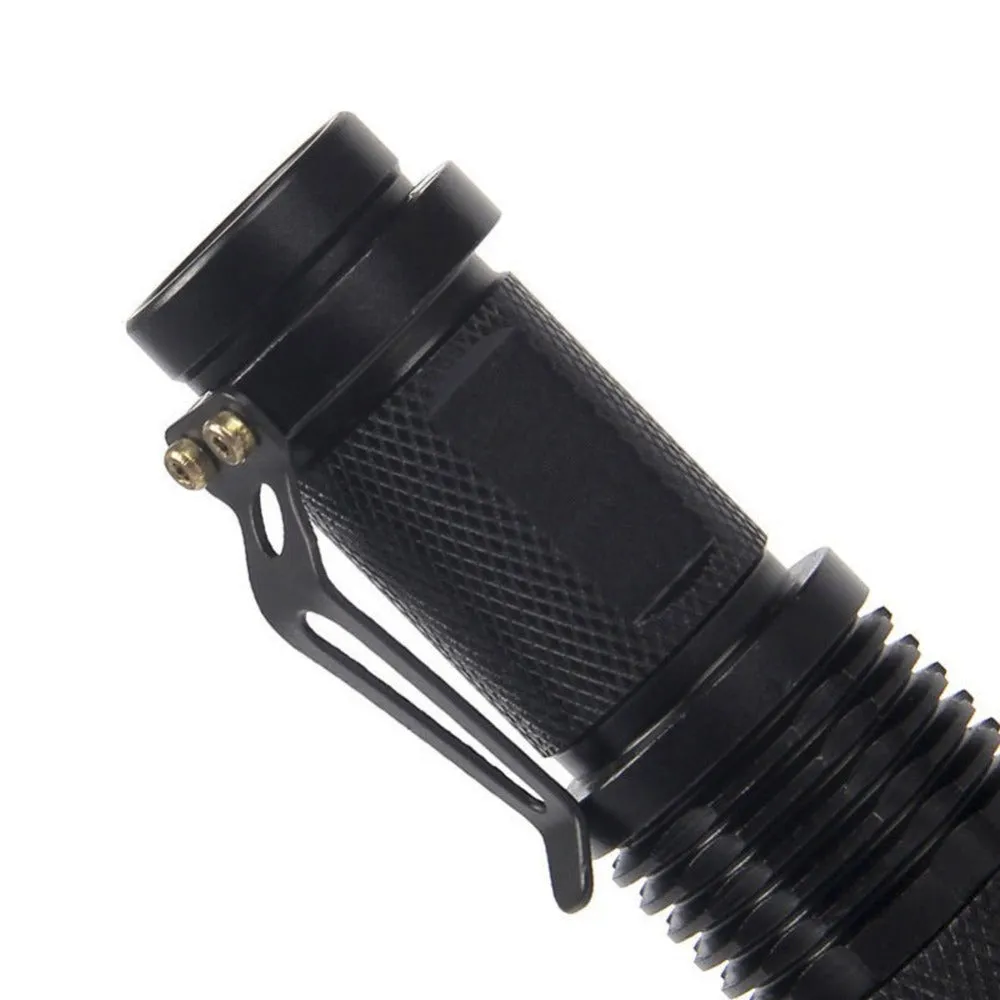 Zoomable Led Ultra Violet Flashlight Torch Light